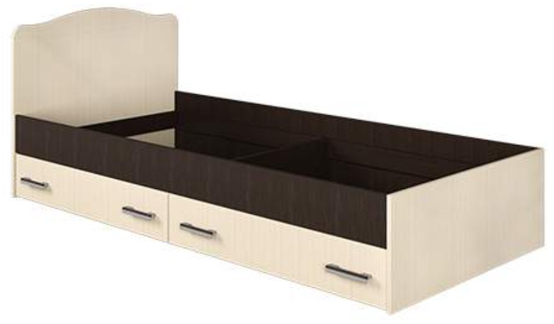 Фото Кровать односпальная с ящиками Светлана (СМ 90х190) без основания от производителя Мебель Маркет в Мелитополе по цене 10 300 ₽