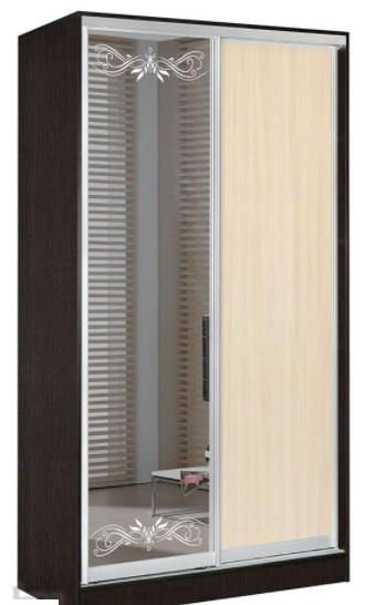 Фото Шкаф-купе Оскар 1.6 (1,2х0,6х2,4 - 2 двери) от производителя Мебель Маркет в Мелитополе по цене 42 430 ₽