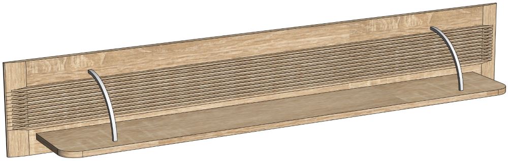 Фото Полка навесная Магнолия ГМ-11 от производителя СБК в Мелитополе по цене 3&nbsp;240 ₽
