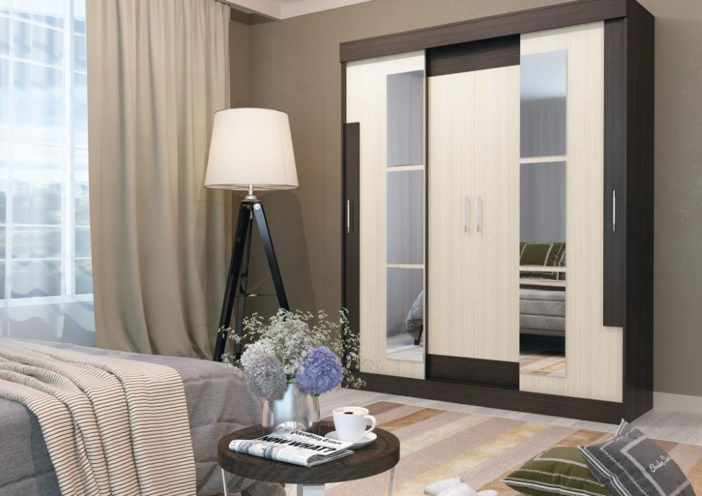 Фото Шкаф-купе Феникс (1,7 - 2 двери) в Мелитополе по цене 18 570 ₽ от производителя Интерьер-центр, код товара 2000001667316, 2000001667323 шт Фото Шкаф-купе Феникс (1,7 - 2 двери) от производителя Интерьер-центр в Мелитополе по цене 18 570 ₽