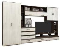 Фото gostinye-so-shkafom стенка коста лдсп со стеклом производитель Горизонт