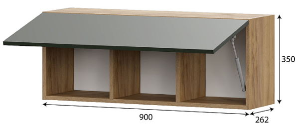 Фото Шкаф навесной Милан от производителя SV-мебель в Мелитополе по цене 5 020 ₽