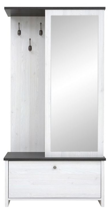 Фото Шкаф с вешалкой Порто PPK/95 от производителя Black Red White (БРВ) в Мелитополе по цене 19 180 ₽