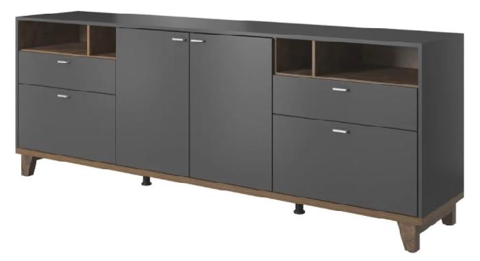 Комод-2D2K2S typ 25 Move (grey супермат-palazzo (Helvetia) )