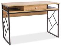 Стол компьютерный Signal Tablo B  (металл, мдф-дуб,  темно-коричневый (Signal) ) в Мелитополе от производителя 