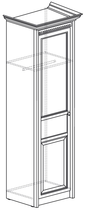 Фото Шкаф Лючия 182 (60) однодверный от производителя Яна в Мелитополе по цене 18 440 ₽