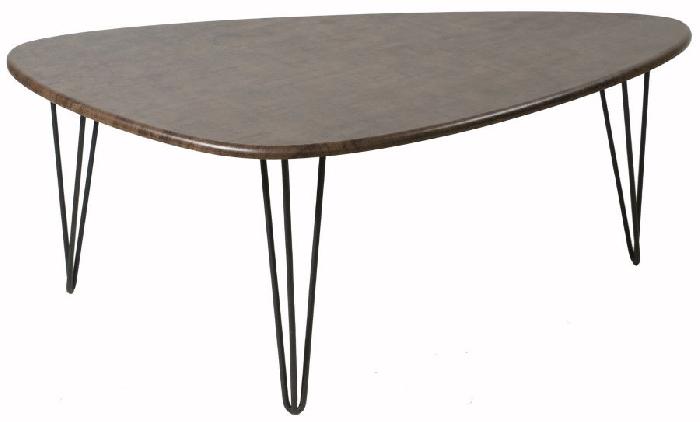 Стол журнальный Престон (металл, мдф-браун,  черный (Калифорния) ) Стол журнальный Престон (металл, мдф-браун,  черный (Калифорния) )