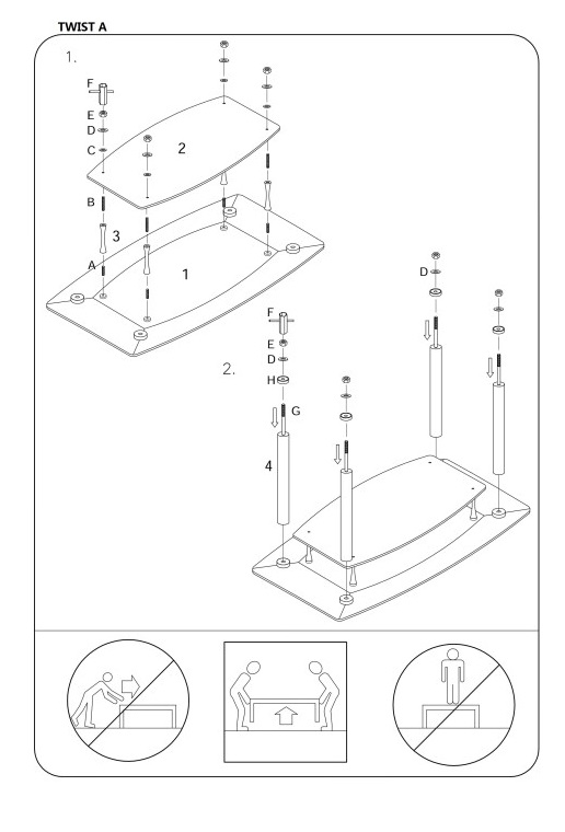 Фото Стол обеденный Signal Twist A от производителя Signal в Мелитополе по цене 22 690 ₽