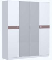 Шкаф для одежды Саманта СМ11А (дуб седан, дуб седан-кремовый,(Заречье)) в Мелитополе от производителя 