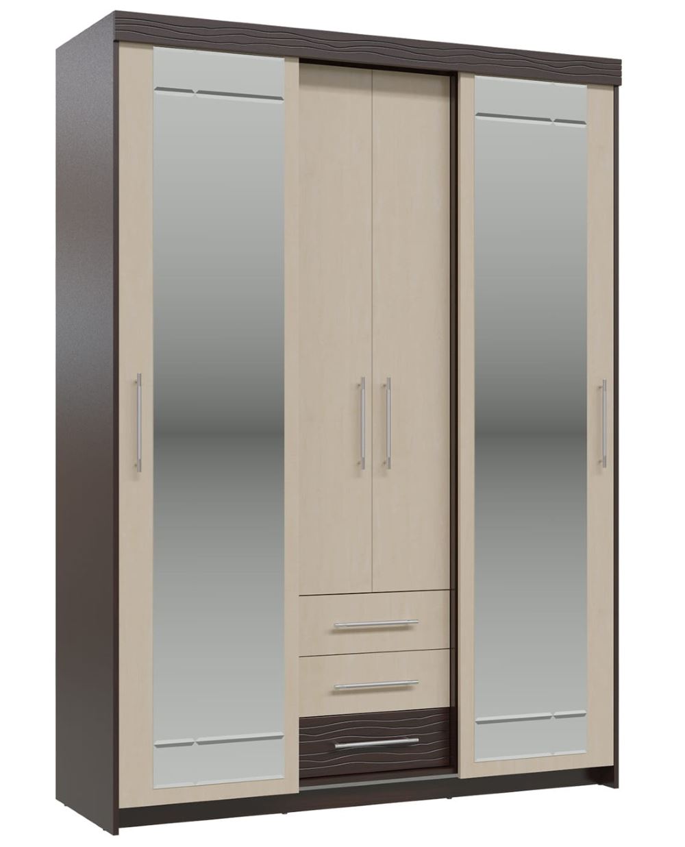 Фото Шкаф-купе с ящиками Олимп (2 двери) в Мелитополе по цене 36 860 ₽ от производителя Гранд Кволити, код товара 2000001667194, 2000001667200 шт Фото Шкаф-купе с ящиками Олимп (2 двери) от производителя Гранд Кволити в Мелитополе по цене 36 860 ₽