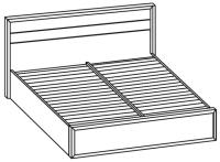 Фото  кровать двуспальная верди (см 160х200) без основания производитель Ставрополь Мебель