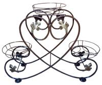 Фото  подставка для цветов сердце для любимой (780х260хh610) производитель Металл-Конструкция