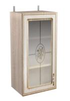 Фото kukhonnye-shkafy-so-steklom кухня анжелика шкаф навесной шкн350в производитель 