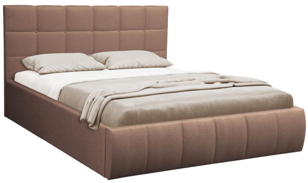 Кровать двуспальная Диана (h101) (160х200) с подъемным механизмом ( 160х200 , ЛДСП/ткань , корица , с подъемным мех. , с коробом , без матраса (Олмеко) ) Кровать двуспальная Диана (h101) (160х200) с подъемным механизмом ( 160х200 , ЛДСП/ткань , корица , с подъемным мех. , с коробом , без матраса (Олмеко) )