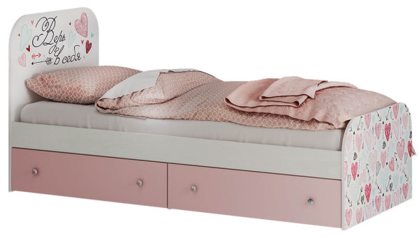 Фото Кровать детская Малибу КР-10 Light (СМ 80х186) с ящиками от производителя БТС  в Мелитополе по цене 12 740 ₽