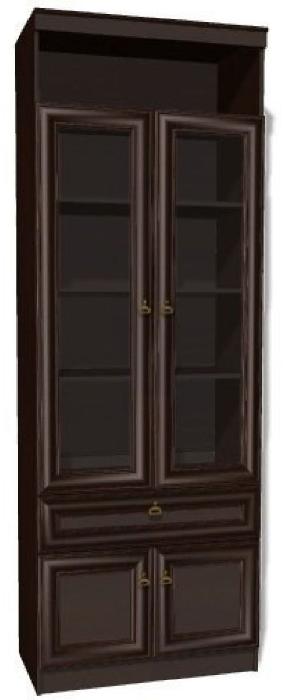 Шкаф для книг Инна 611 (денвер темный, денвер темный (Яна) ) Шкаф для книг Инна 611 (денвер темный, денвер темный (Яна) )