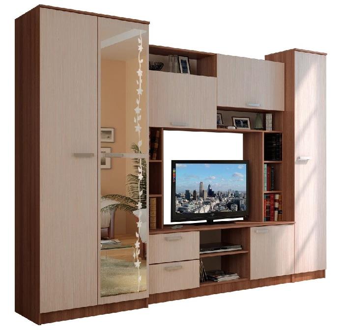 Стенка Флора (2,7) (ясень шимо темный, дуб атланта,(БТС)) Стенка Флора (2,7) (ясень шимо темный, дуб атланта,(БТС))