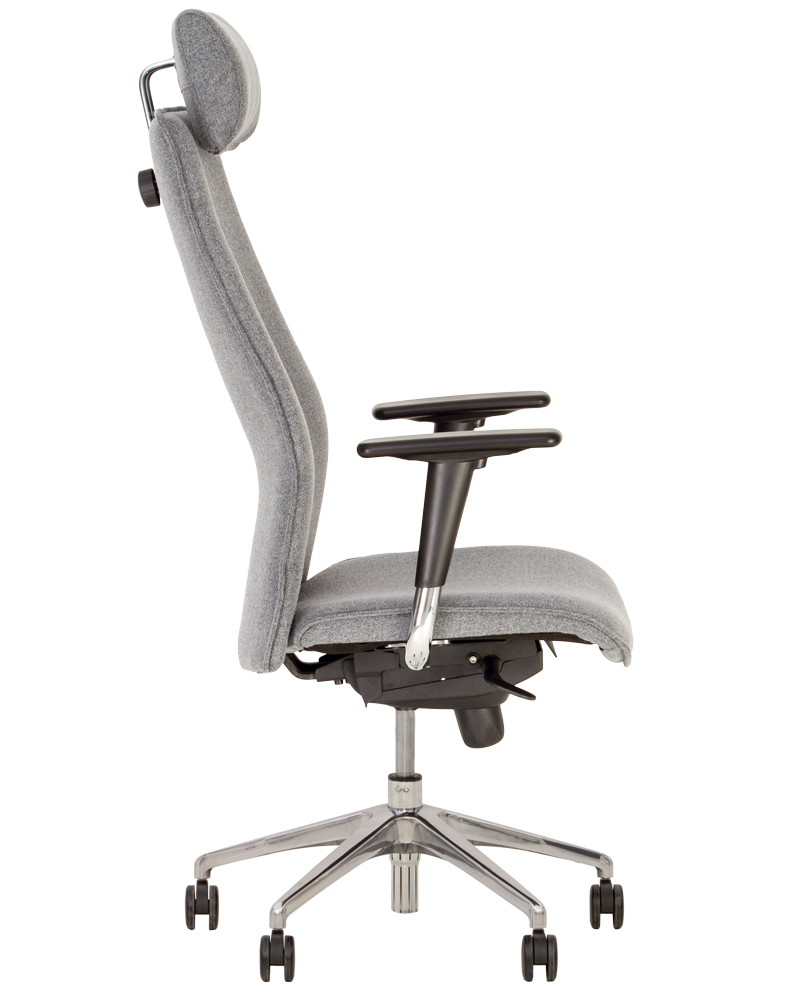 Фото Кресло для руководителя Соло (Solo) R HR steel ES (алюминий) от производителя Новый стиль в Мелитополе по цене 25 670 ₽