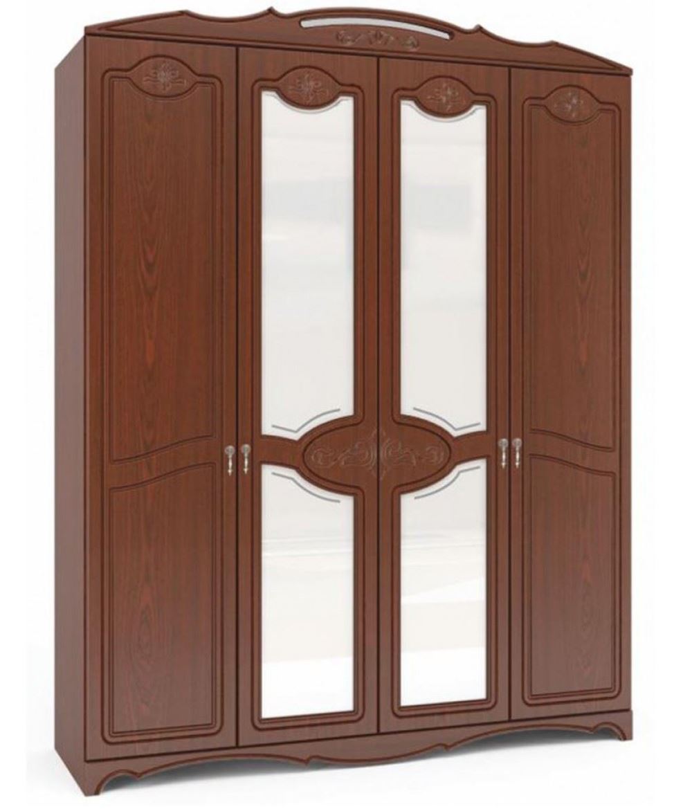 Фото Шкаф Лотос ШР-4 (178) четырехдверный от производителя Браво-мебель в Мелитополе по цене 35 360 ₽