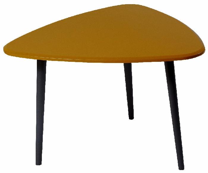 Стол журнальный Квинс (дерево, мдф-карри,  черный (Калифорния) ) Стол журнальный Квинс (дерево, мдф-карри,  черный (Калифорния) )