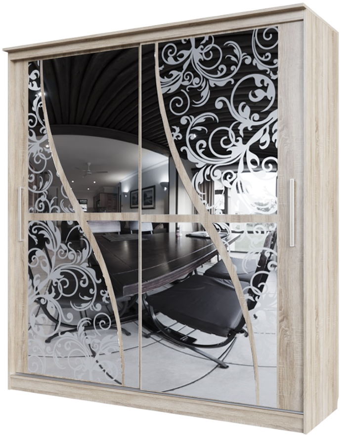 Фото Шкаф-купе №19 Волна (1,5 - 2 двери) от производителя SV-мебель в Мелитополе по цене 33&nbsp;560 ₽