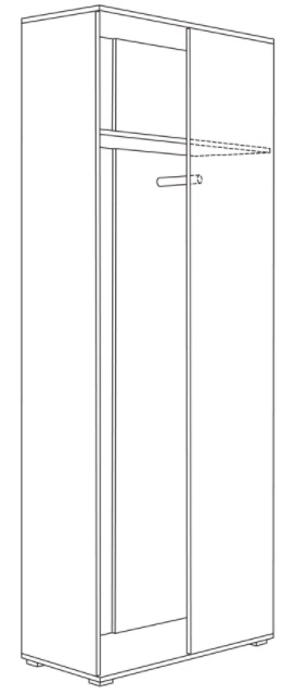 Фото Шкаф для одежды 13.137 Куба от производителя Моби в Мелитополе по цене 12 960 ₽