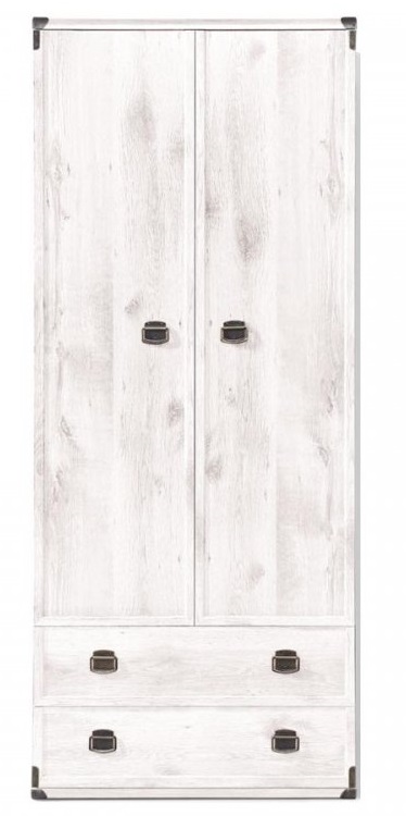 Фото Шкаф Индиана JSZFN2D2S (80) двухдверный (с полками) от производителя Black Red White (БРВ) в Мелитополе по цене 28&nbsp;400 ₽