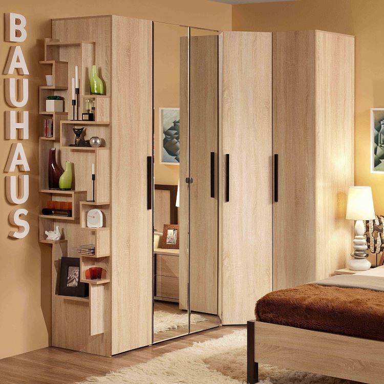 Фото Шкаф Bauhaus-8 (80) с зеркалами двухдверный от производителя Глазов в Мелитополе по цене 18 210 ₽