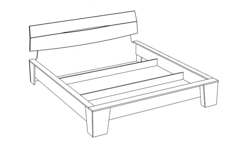 Фото Кровать двуспальная Стреза NEW (СМ 180х200) без основания от производителя СБК в Мелитополе по цене 8 460 ₽