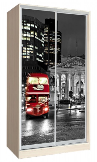 Фото Шкаф-купе Оскар 1 (1,2х0,6х2,3 - 2 двери) от производителя Мебель Маркет в Мелитополе по цене 45 720 ₽