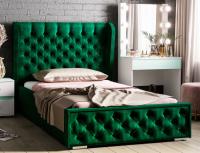 Фото krovati-s-myagkoy-spinkoy кровать односпальная франческа (см 120х200) без основания производитель Мебелони