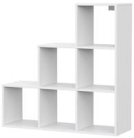 Стеллаж Токио (лесенка) (белый текстурный (No name) ) в Мелитополе от производителя в интернет магазине Планета Комфорта Стеллаж Токио (лесенка) (белый текстурный (No name) ) в Мелитополе от производителя