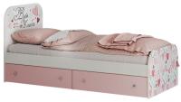 Фото  кровать детская малибу кр-10 light (см 80х186) с ящиками производитель БТС 