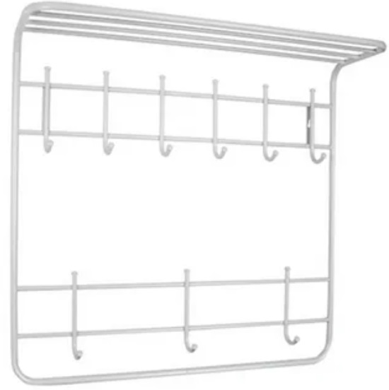 Фото Вешалка с полкой 2х ярусная Гранада 22 от производителя Завод металлических изделий в Мелитополе по цене 1 740 ₽