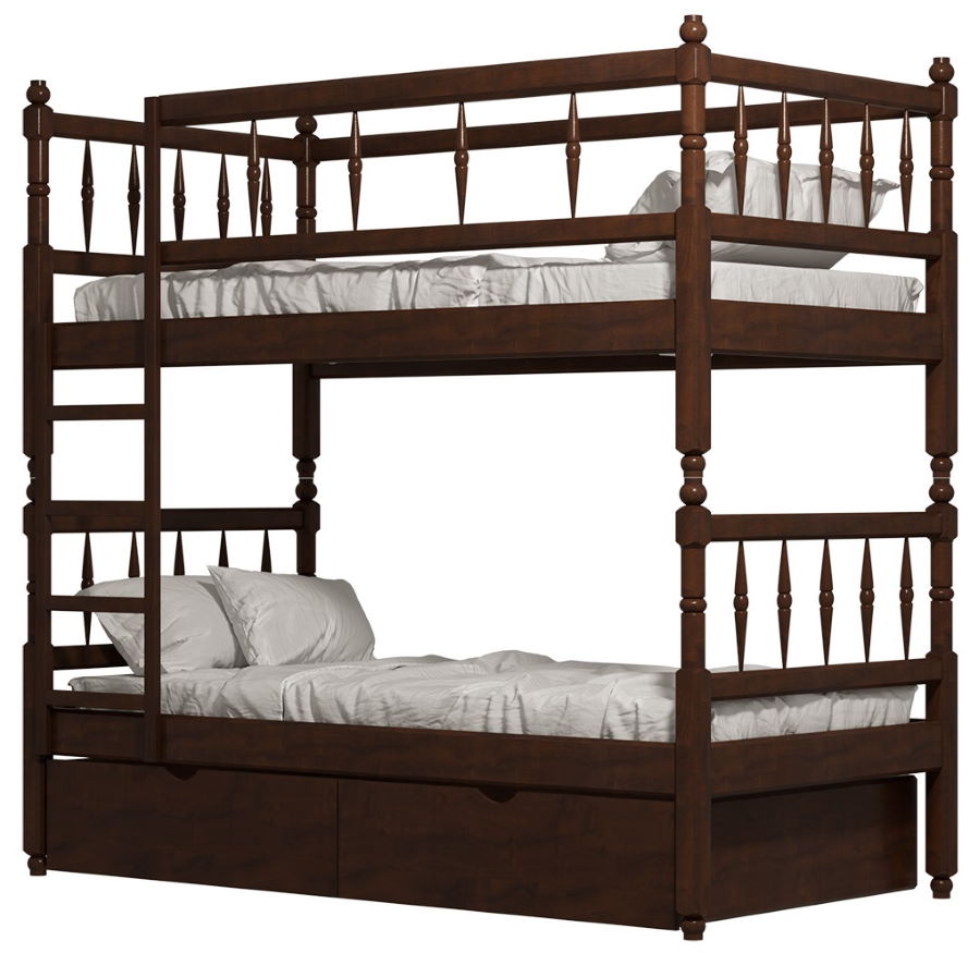 Фото Кровать двухъярусная №2 (СМ 80х190) с основанием от производителя Фант-мебель в Мелитополе по цене 37&nbsp;680 ₽