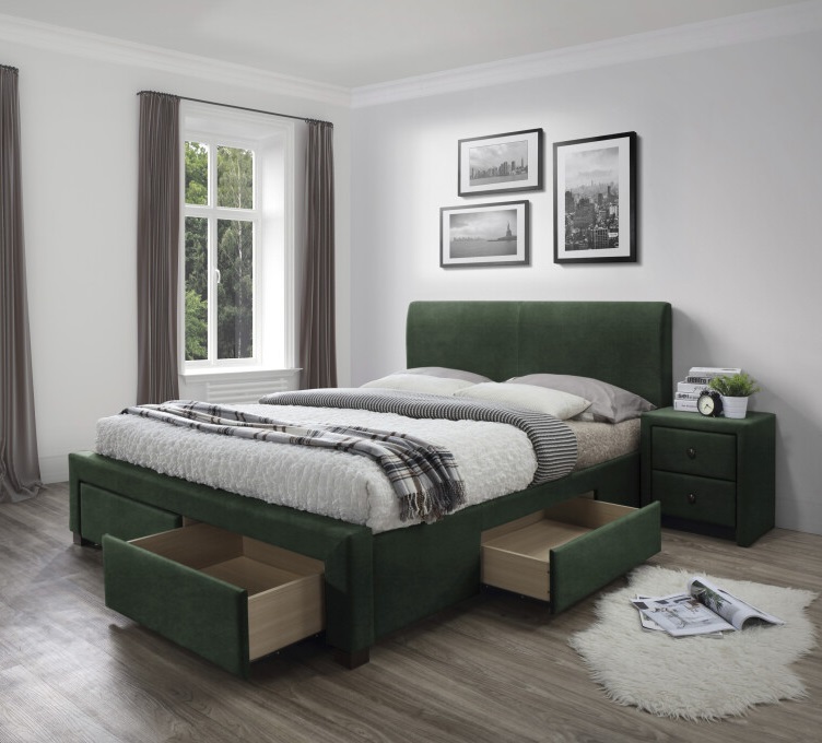 Фото Кровать двуспальная Halmar Modena 3 (СМ 160х200) c ортопедическим основанием от производителя Halmar  в Мелитополе по цене 64&nbsp;020 ₽