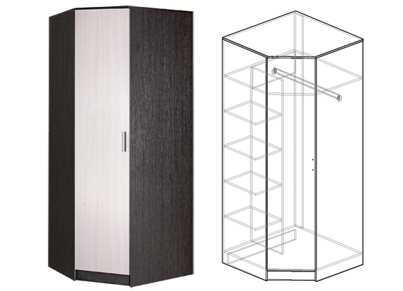 Фото Шкаф Светлана (86) угловой от производителя Мебель Маркет в Мелитополе по цене 15 150 ₽