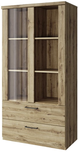 Фото Шкаф с витриной 1V2S3N Дорсет (Doorset) от производителя Анрэкс в Мелитополе по цене 17 680 ₽