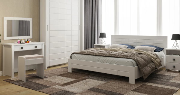 Фото Кровать двуспальная Изабель ИЗ-713К (СМ 180х200) без основания от производителя Компасс в Мелитополе по цене 21&nbsp;980 ₽