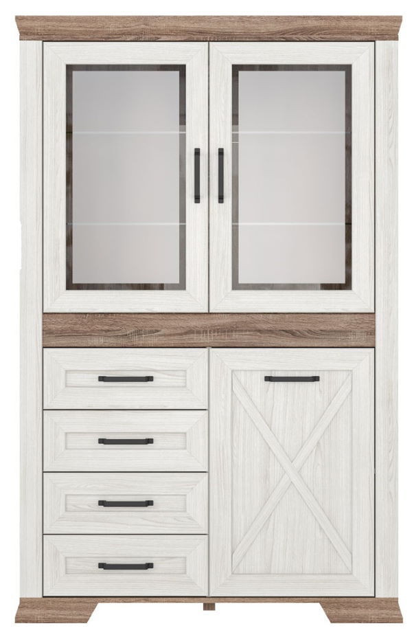 Фото Шкаф Marselle REG2W1D4S от производителя Black Red White (БРВ) в Мелитополе по цене 46 690 ₽