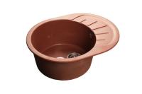 Мойка Granfest GF-R580L (ГР 580х450хh200) (шир.ящ.min 450) (Цвет мойки розовый) в Мелитополе от производителя в интернет магазине Планета Комфорта Мойка Granfest GF-R580L (ГР 580х450хh200) (шир.ящ.min 450) (Цвет мойки розовый) в Мелитополе от производителя