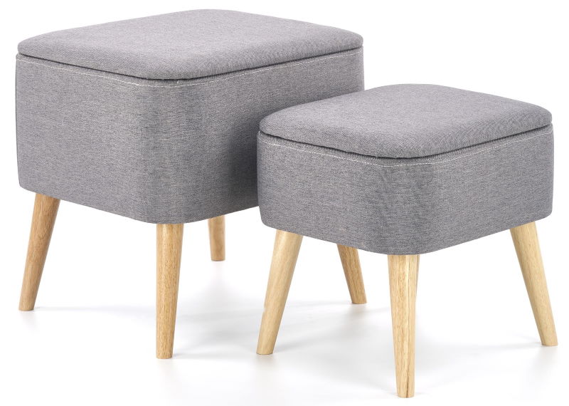 Фото Комплект Halmar Pula (2 пуфа) в Мелитополе по цене 13 770 ₽ от производителя Halmar , код товара 2000001673331, 2000001673348 шт Фото Комплект Halmar Pula (2 пуфа) от производителя Halmar  в Мелитополе по цене 13 770 ₽