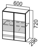 Фото kukhonnye-shkafy-so-steklom кухня соло шкаф навесной ш600с производитель 