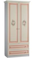 Шкаф Алиса (97) двухдверный с ящиками  (белый, крем,(Мебельсон)) в Мелитополе от производителя 
