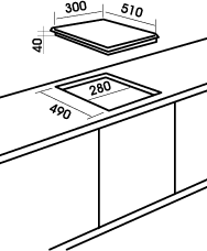Фото Варочная поверхность газовая 2-х комф. PG-305 (300х510) от производителя MBS в Мелитополе по цене 9 720 ₽