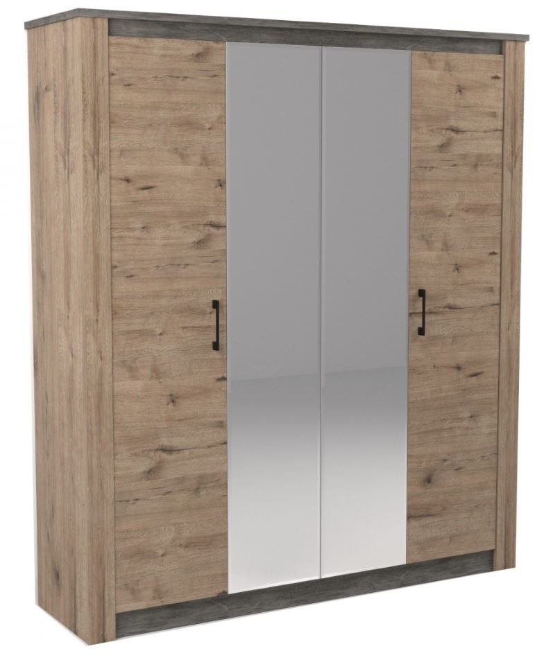 Фото Шкаф Денвер 2300 (192) четырехдверный от производителя СБК в Мелитополе по цене 47 450 ₽