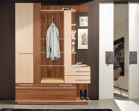 Прихожая Орфей (Цвет корпуса:ясень шимо темный-ясень шимо светлый, цвет фасада:ясень шимо темный-ясень шимо светлый, цвет обивки:молочный (Мебель Маркет) ) в Мелитополе от производителя 
