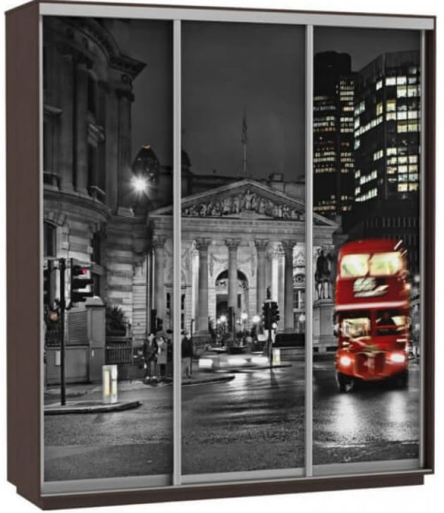 Фото Шкаф-купе Экспресс Трио Фото (1,8х0,6х2,2 - 3 двери) от производителя Мебельная компания Е1 в Мелитополе по цене 44 410 ₽