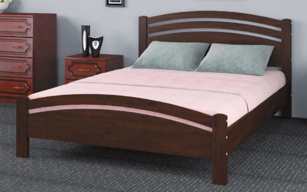 Фото Кровать двуспальная Камелия-3 (СМ 140х200) без основания с универсальными царгами от производителя Браво-мебель в Мелитополе по цене 13 000 ₽