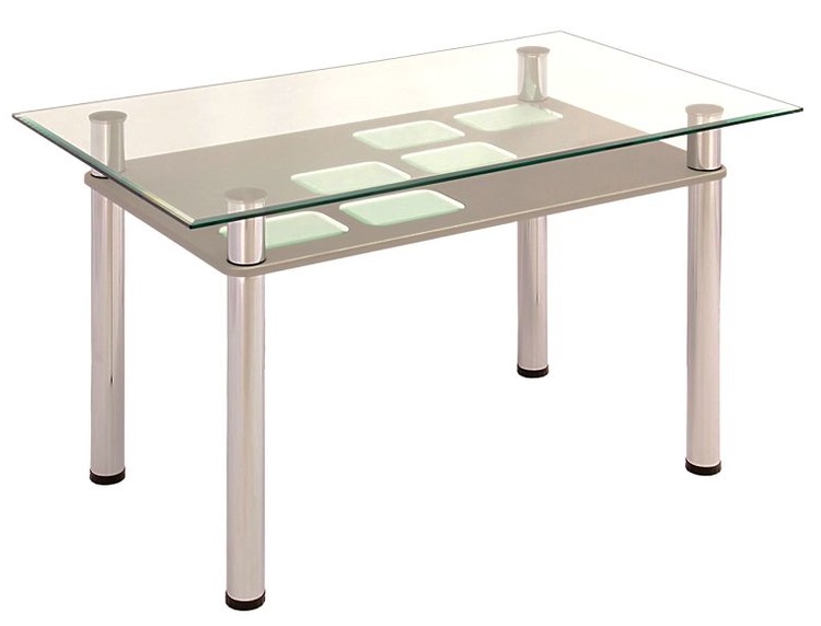 Фото Стол обеденный 3.0 с полкой мдф от производителя Мебель из стекла в Мелитополе по цене 12&nbsp;330 ₽